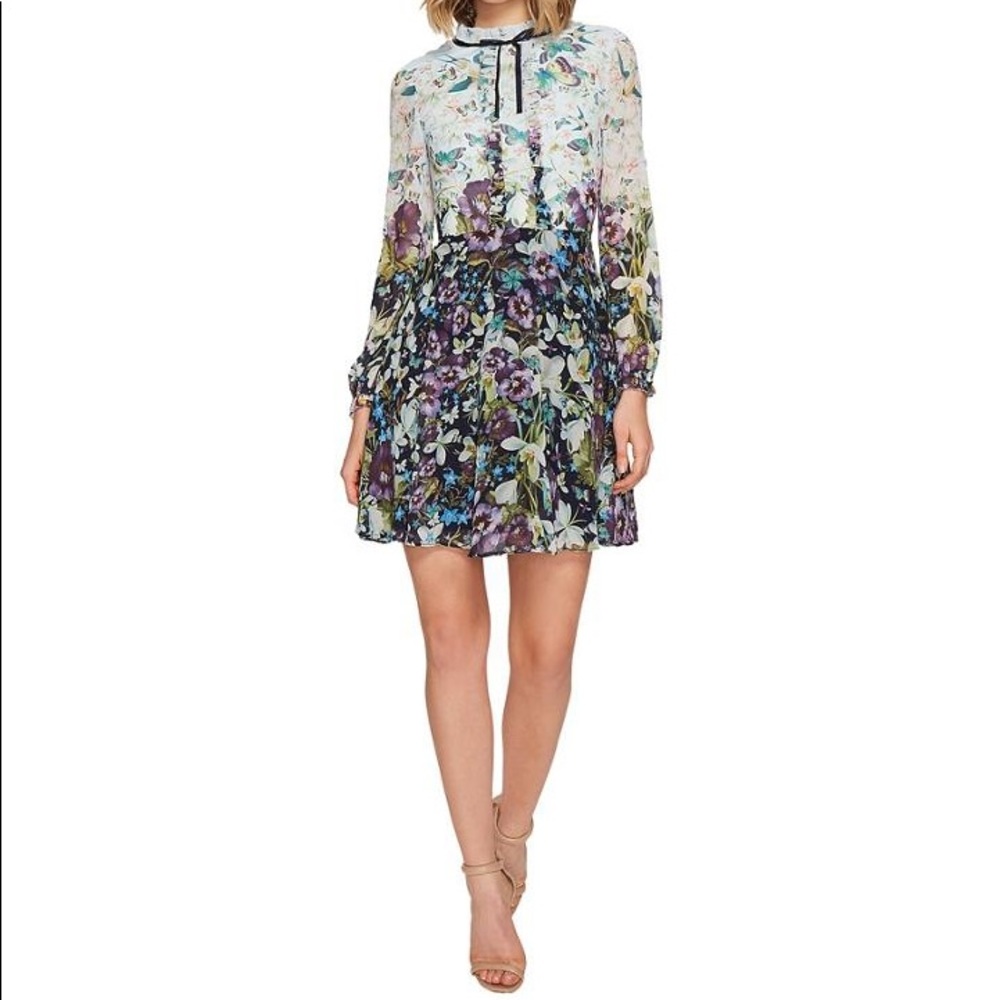 Ted Baker Meelia Floral Print Chiffon Dress